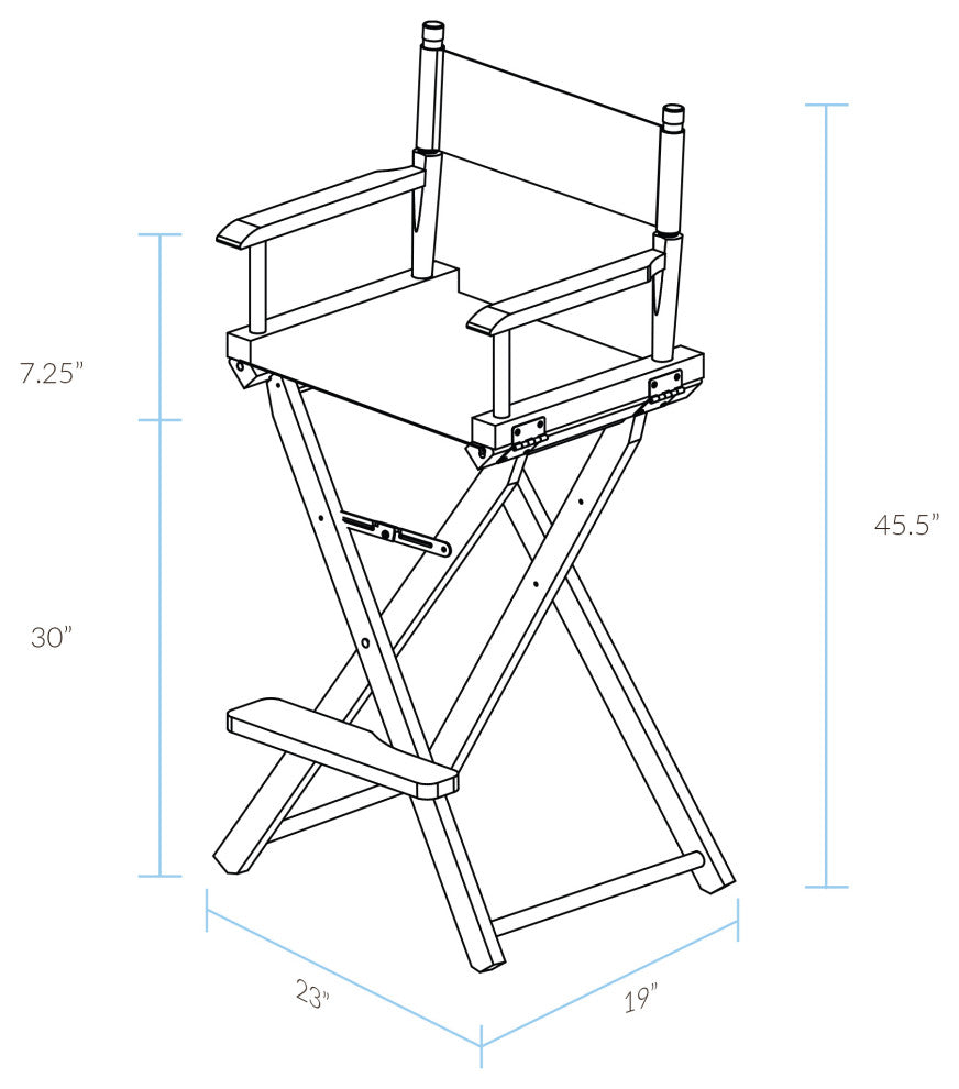 030" Director's Chair Honey Oak Frame-Gold Canvas
