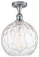 Innovations 516-1C-PC-G1215-10 1 Light Semi-Flush Mount, Polished Chrome