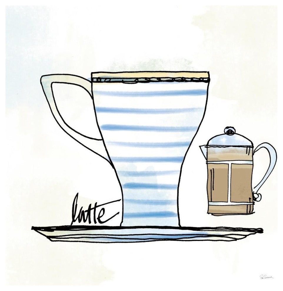 "Good Brew VIII" Digital Paper Print by Sue Schlabach, 38"x38"
