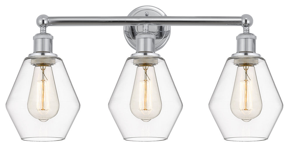 Innovations 616-3W-PC-G652-6 3 Light Bath Vanity Light, Polished Chrome