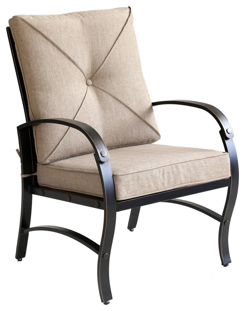 Sinclair Modern Dining Chair With Back and Seat Cushion, Set of 2