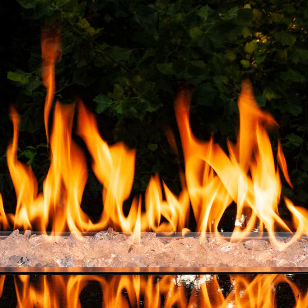 Crushed Fire Glass - Crystal Clear 1/2" to 3/4", 10 lb. Jar