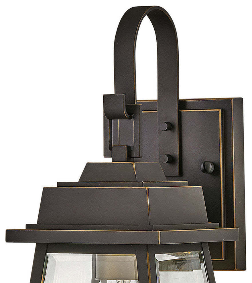 Hinkley Bainbridge Medium Wall Mount Lantern, Oil Rubbed Bronze