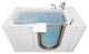 Ella Elite 32"x52" Acrylic Massage Walk-In Bathtub Inward Swing Door, Dual Drain