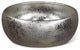 15in Silver Textured Oriental Porcelain Basin