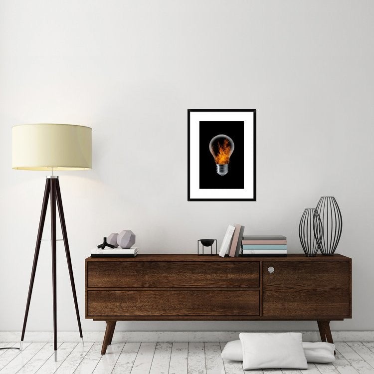 "The 4 Elements I" Framed Digital Print by Stefan Eisele, 22x30"