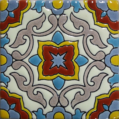 4.2x4.2 9 pcs Alhambra Bolzano Mexican Tile