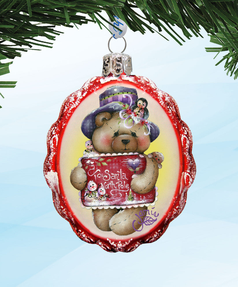 Holiday Kiss Mercury Glass Ornaments