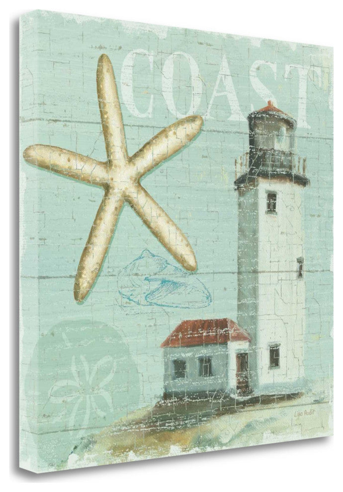 24" Sandy Coast Lighthouse Giclee Print on Gallery Wrap Canvas Wall Art