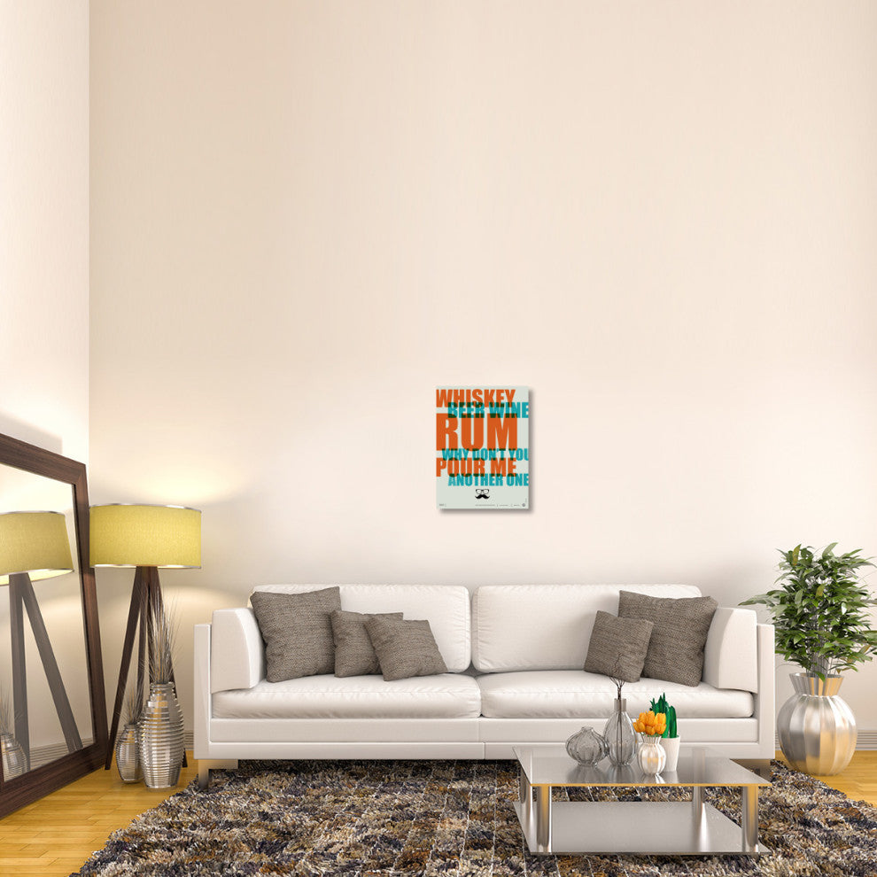 "Whiskey, Beer and Wine Poster" Fine Art Print