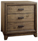 Antler Transitional Night Stand, Natural Ash