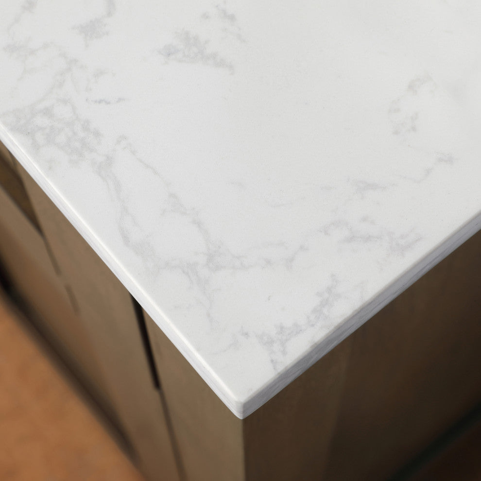 Ove Decors 15VVA-TAHB60 Tahoe 60" - Almond Latte / Cultured Marble Top