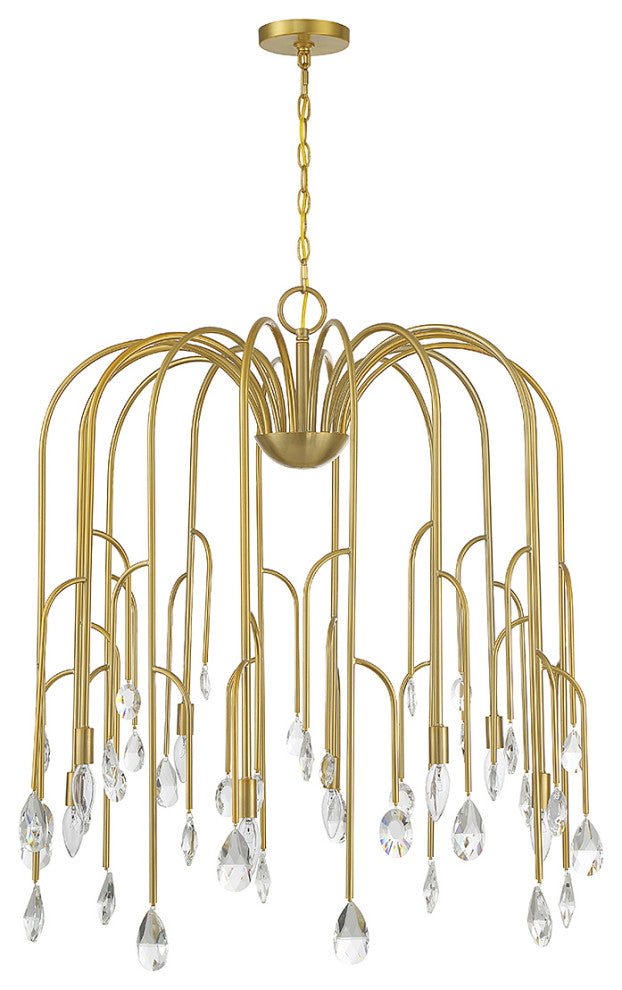 Anholt 8-Light Chandelier, Noble Brass