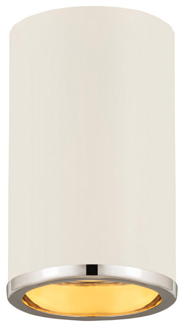 Zlite 2303F1-MW-CH 1-Light Flush Mount, Matte White