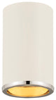 Zlite 2303F1-MW-CH 1-Light Flush Mount, Matte White
