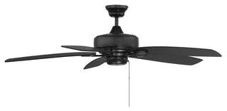 Windstar 5-Blade Ceiling Fan, Matte Black, 52"