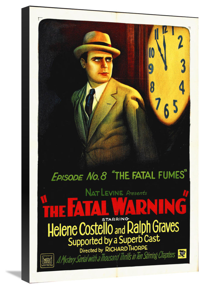 "The Fatal Warning" Stretched Canvas Giclee by Hollywood Photo Archive, 20x30"