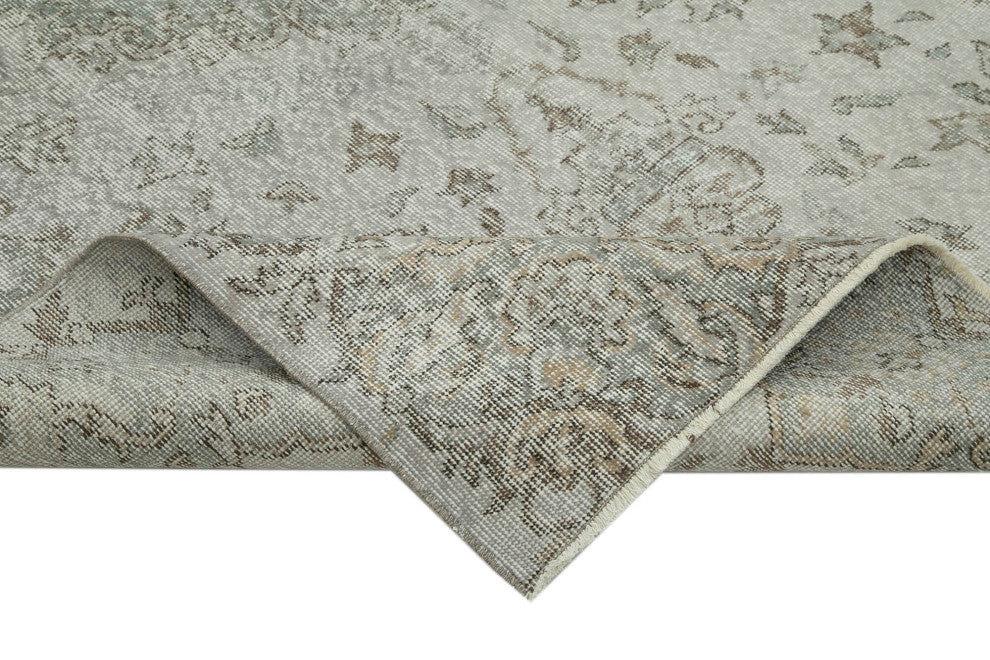 Rug N Carpet - Handmade Oriental 5' 6" x 9' 3" Vintage Overdyed Area Rug