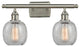Belfast 2-Light LED Bath Fixture, Brushed Satin Nickel, Shade: Clear Crackle