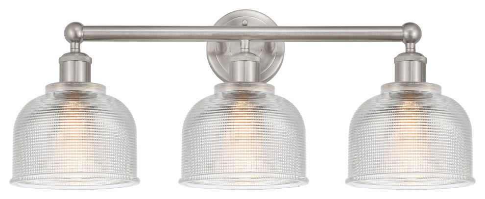 Innovations 616-3W-SN-G412 Dayton 3 Light Bath Vanity Light Brushed Satin Nickel