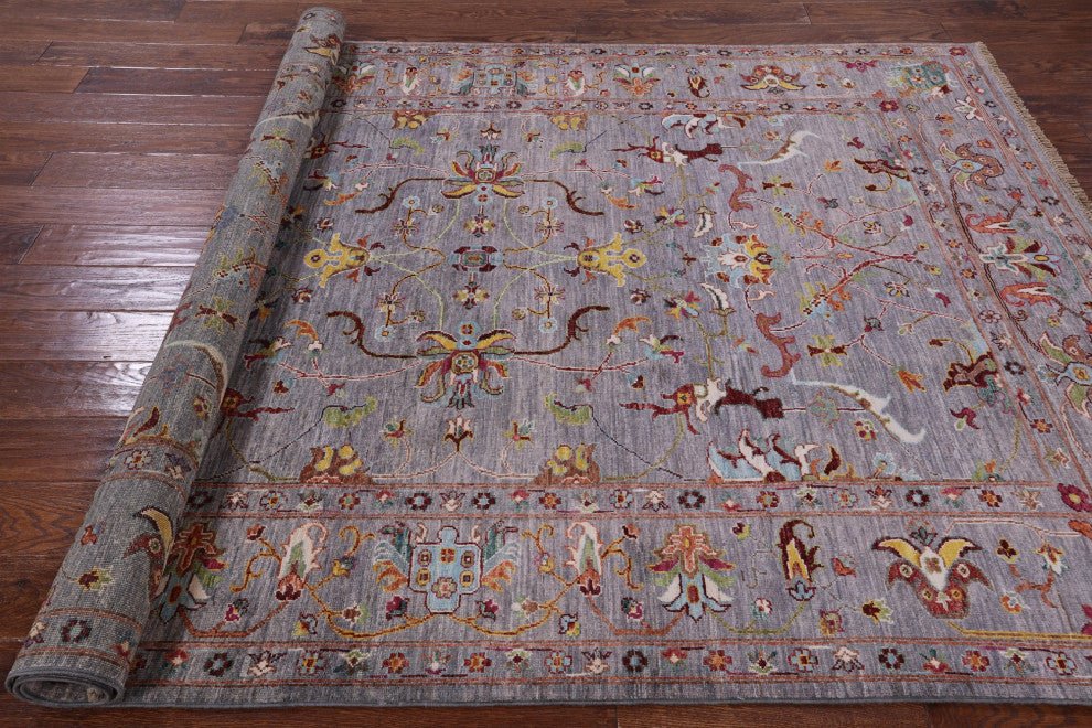 5' 10" X 8' 1" Persian Tabriz Hand-Knotted Wool Rug Q7767