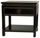 Rosewood Bedside Table, Antique Black
