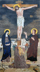 Mosaic Icon, Jesus on The Cross, 28"x55"