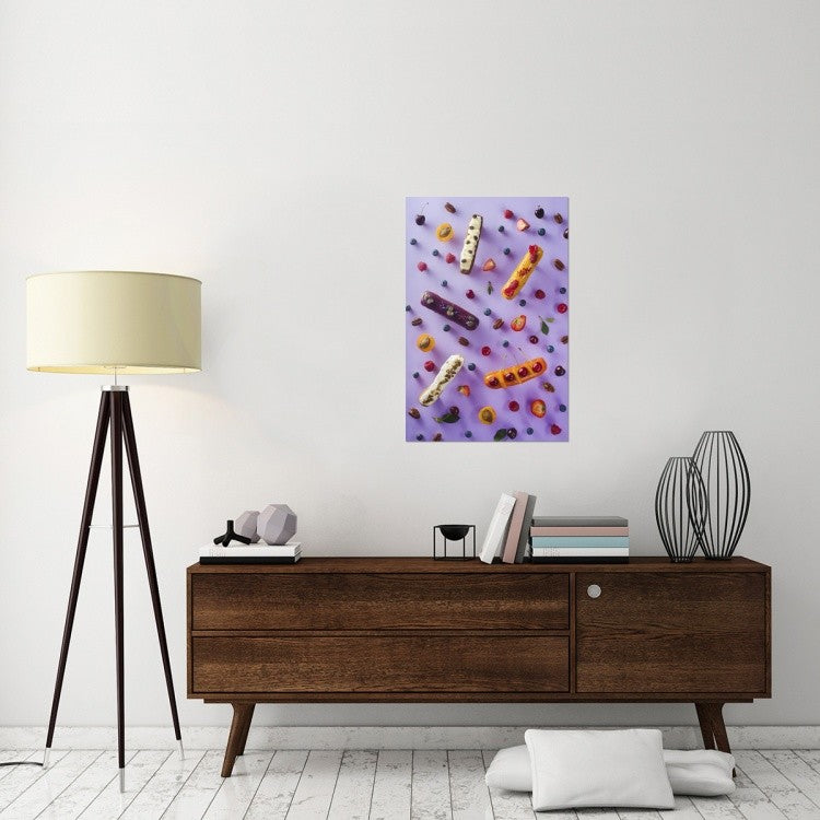 "Sweet Pattern: Eclair" Stretched Canvas Giclee by Dina Belenko, 24x36"
