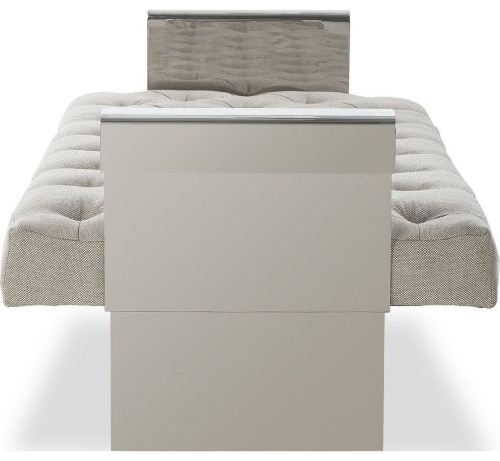 Resource Decor Vinci Bench, Beige Linen