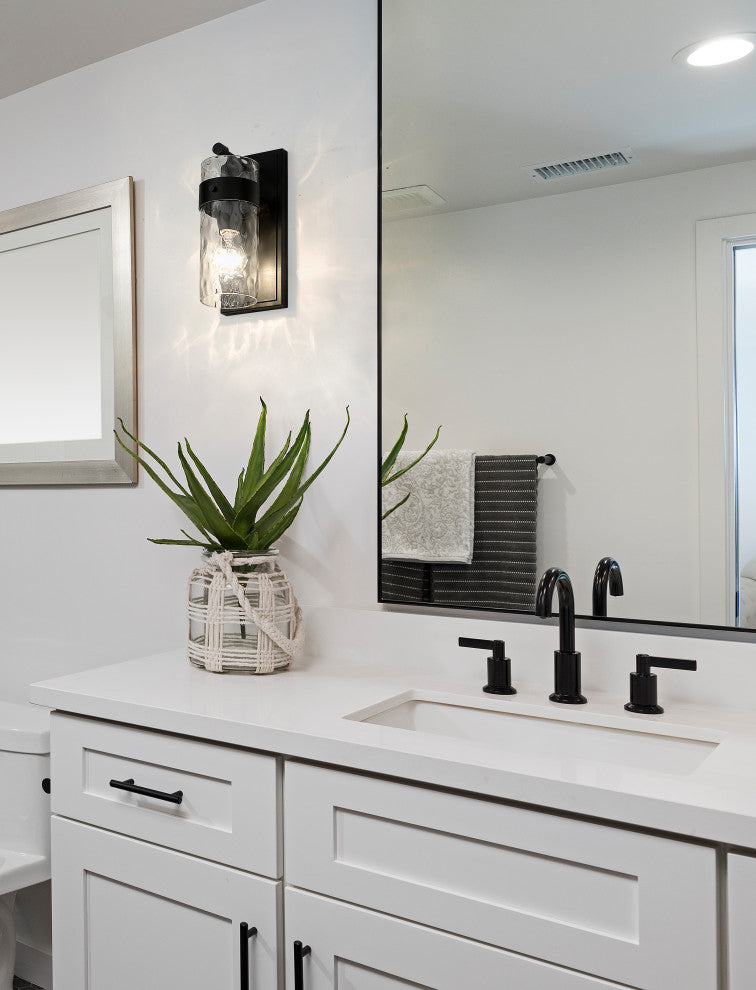 Zlite 3035-1V-MB 1-Light Vanity, Clear