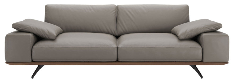 Carlisle Sofa, Grayish Leather
