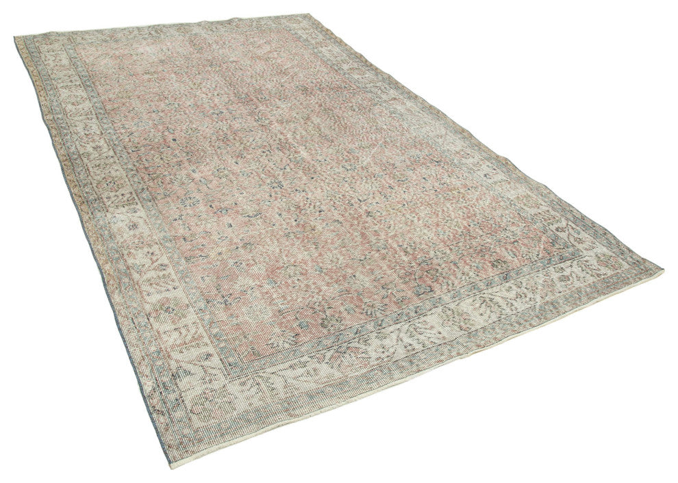 Rug N Carpet - Handwoven Turkish 5' 3" x 9' 4" Low Pile  Overdyed Area Rug