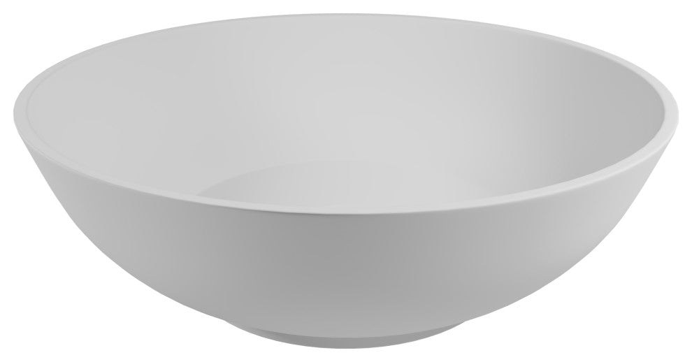 CastelloUSA Monty Solid Surface Square Vessel Sink