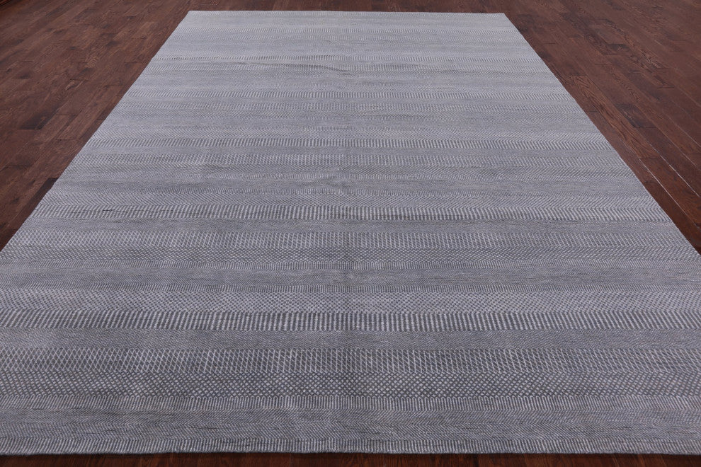 Savannah Gabbeh Wool and Silk Handmade Rug 9' 2" X 12' 2" Q6710