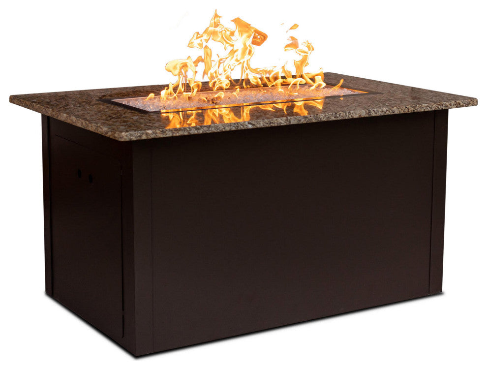 Austin Outdoor Fire Pit Table Granite-Top, Natural Gas