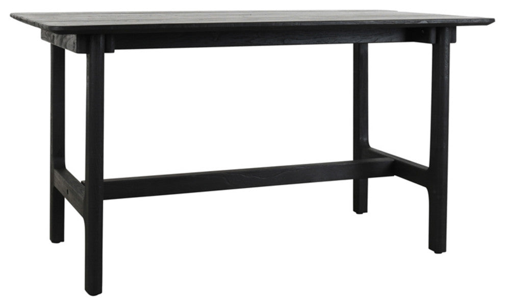 Outdoor Indoor Black Teak Counter Table