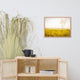 Dreams of Goldenrod and Fog Landscape Framed Photo Paper Wall Art Prints, Red Oak, 18" X 24"
