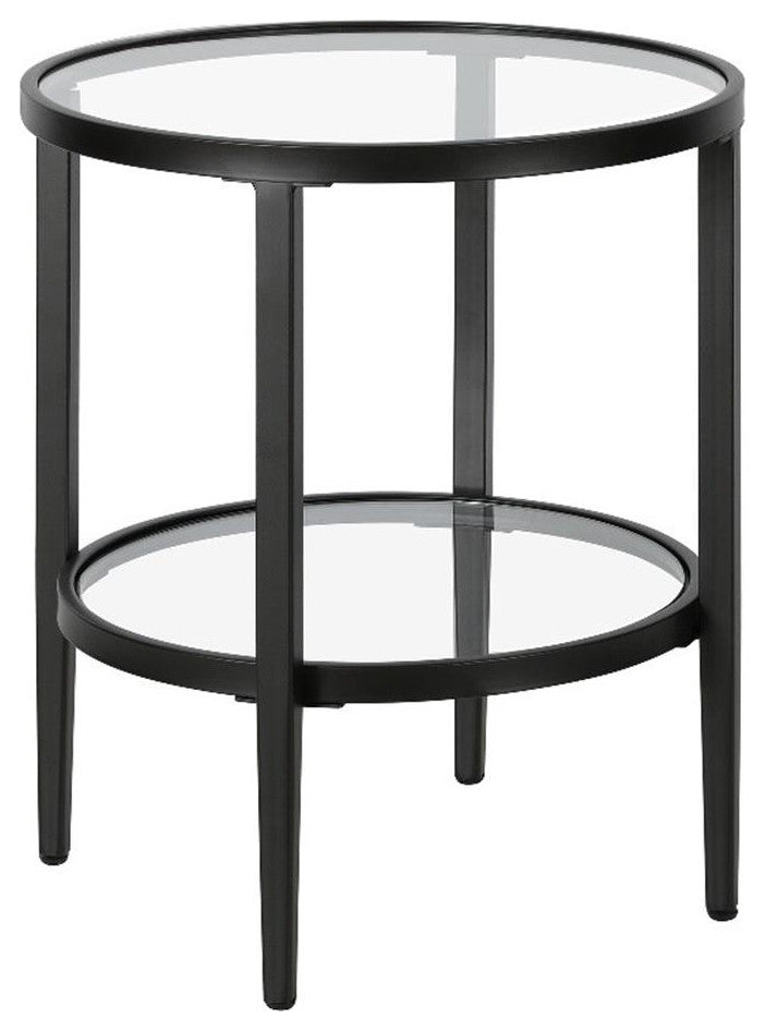 Henn&Hart 19.63" Black Side Table