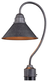 Outland 10" Outdoor Post Light Aged Iron