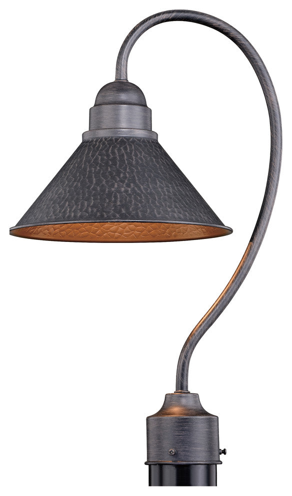 Outland 10" Outdoor Post Light Aged Iron