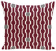 Nuts And Bolts, Decorative Geometric Print Pillow, Cranberry, 26"x26"