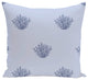 Coral Corral Coastal Print Outdoor Pillow, Cadet, 20"x20"