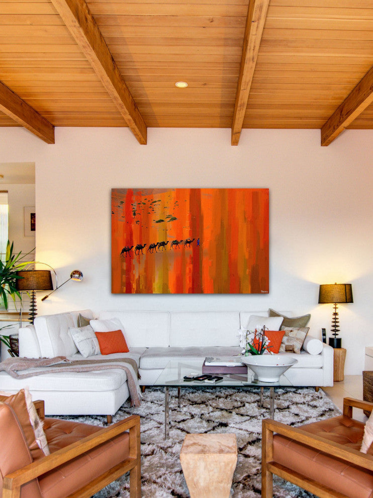 "Bir Anzarene" Print on Canvas, 45"x30"