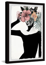 "Tropical Lady" Framed Painting Print, 16"x24"