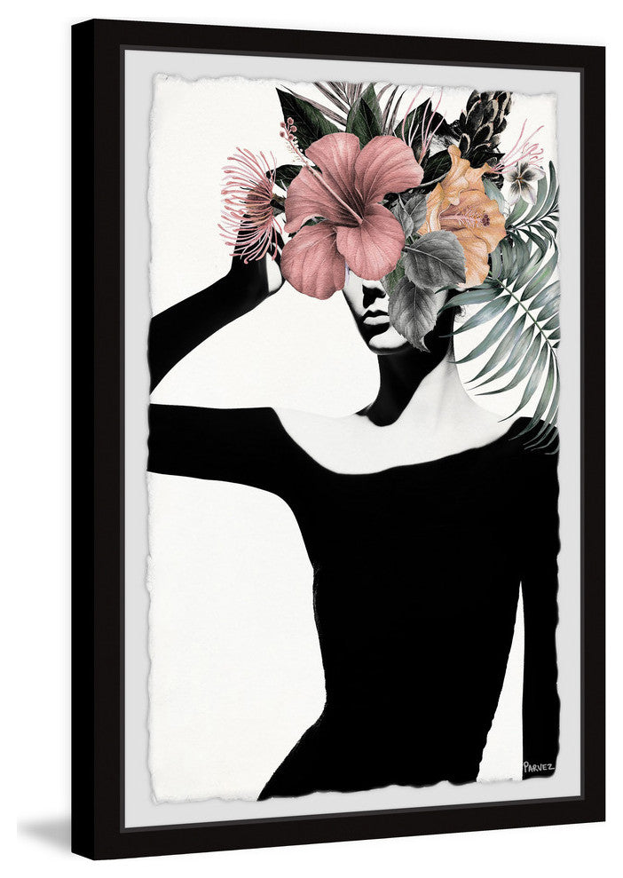 "Tropical Lady" Framed Painting Print, 16"x24"