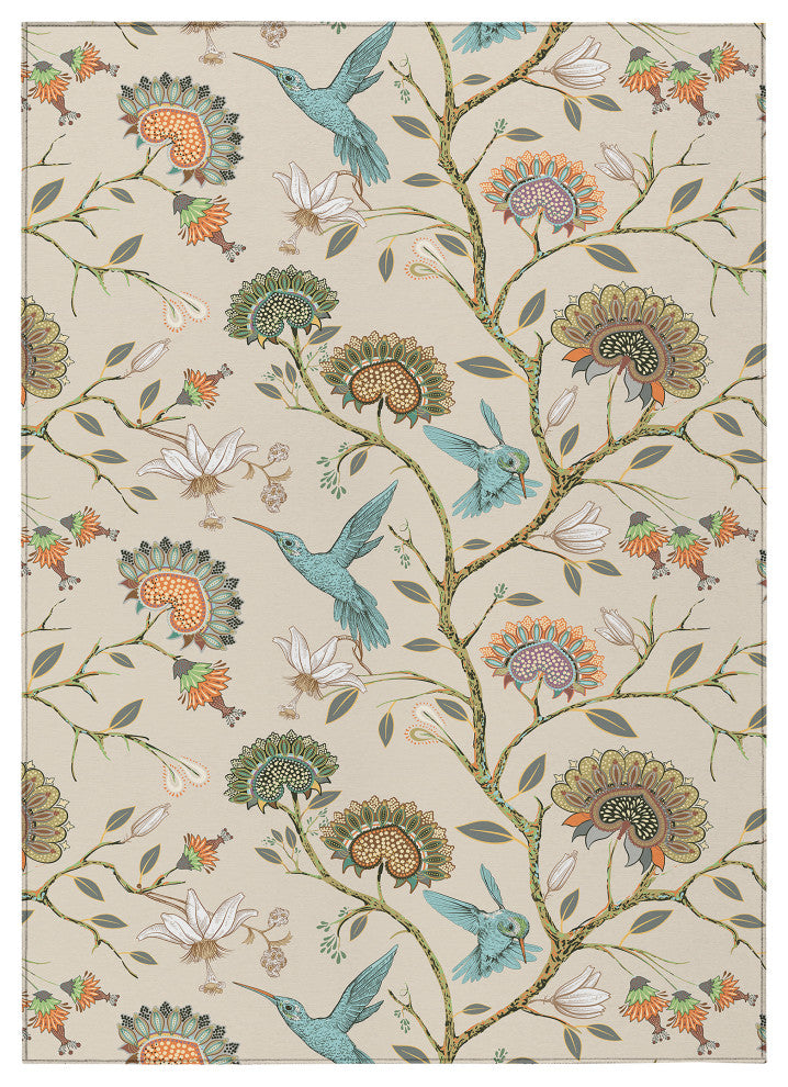 Indoor/Outdoor Kendall KE19 Putty Machine Washable 10' x 14' Rug
