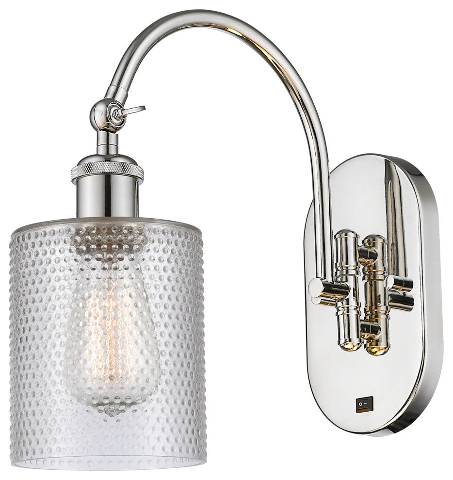 Innovations 518-1W-PN-G112 1 Light 5.3" Sconce, Polished Nickel