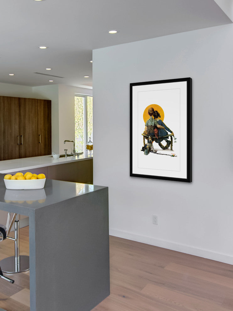 "Sunset" Framed Art Print by Norman Rockwell