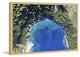 Marmont Hill, "Deep Blue Lagoon" by Alfredo Framed Painting Print, 36x24