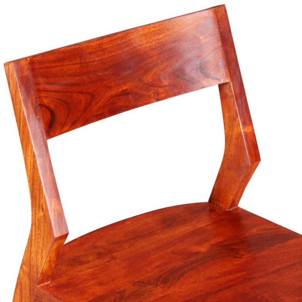vidaXL Dining Chairs 4 pcs Solid Acacia Wood Sheesham